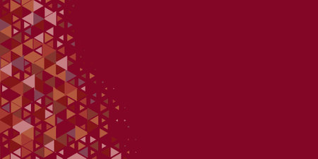 Abstract Triangle colorful background or wallpaper with polygons variety of triangular shapes and colors, triangles or concave geometrical shapes with Copy space soft colorのイラスト素材