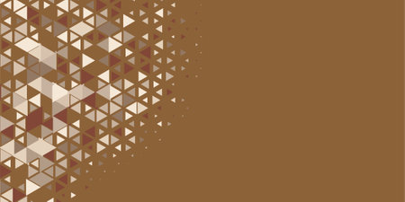 Abstract Triangle colorful background or wallpaper with polygons variety of triangular shapes and colors, triangles or concave geometrical shapes with Copy space soft colorのイラスト素材