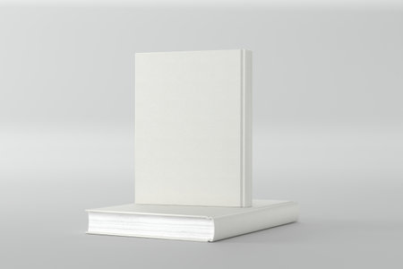 Book Cover Mockup 3d Rendering Illustrationの写真素材