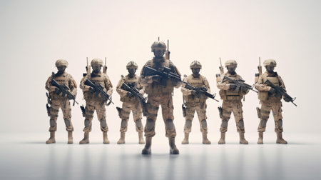 Soldiers Military Force in Actionの素材