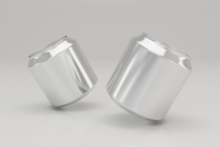 Soda Beverage Tin Can Packaging Mockupの写真素材
