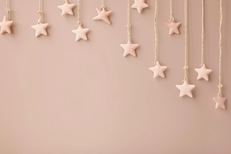 Birthday Background Pink Glitter Starsの素材