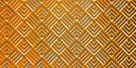 GoldenSeamless geometric pattern background with  Golden  Style Effect Contemporary Ornament...