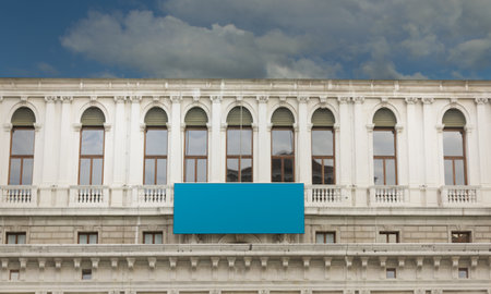 Billboard Sign Mockup Templateの写真素材
