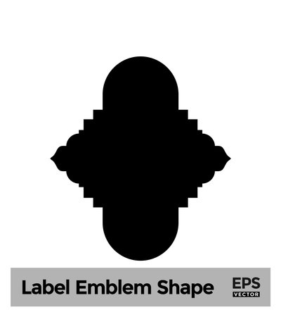 Islamic Label Emblem Shape Glyph Pictogram symbol visual illustrationのイラスト素材