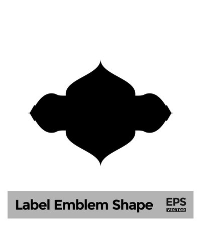 Islamic Label Emblem Shape Glyph Pictogram symbol visual illustrationのイラスト素材