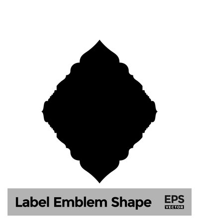 Islamic Label Emblem Shape Glyph Pictogram symbol visual illustrationのイラスト素材