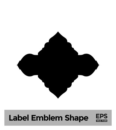 Islamic Label Emblem Shape Glyph Pictogram symbol visual illustrationのイラスト素材