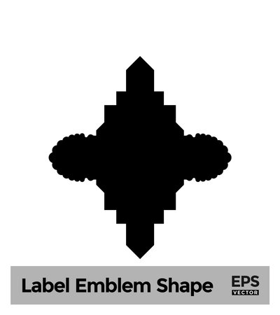 Islamic Label Emblem Shape Glyph Pictogram symbol visual illustrationのイラスト素材