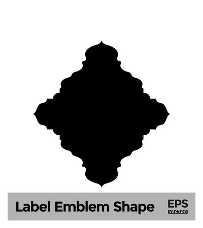 Islamic Label Emblem Shape Glyph Pictogram symbol visual illustrationのイラスト素材