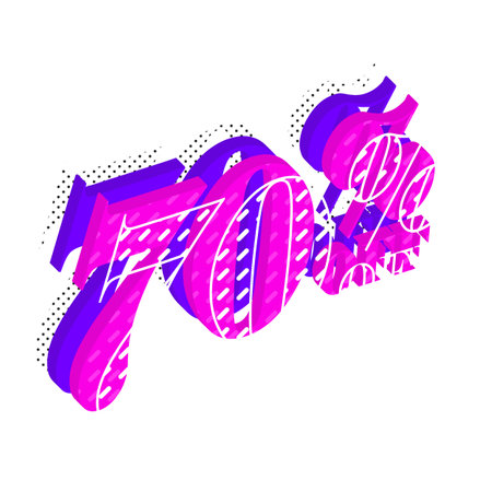 70 Percent Discount Offers Tag with New Style Design