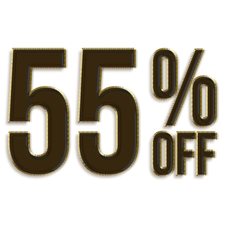 80 Percent Discount Offers Tag with Balloons Design