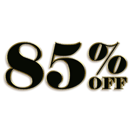 60 Percent Discount Offers Tag with Balloons Design
