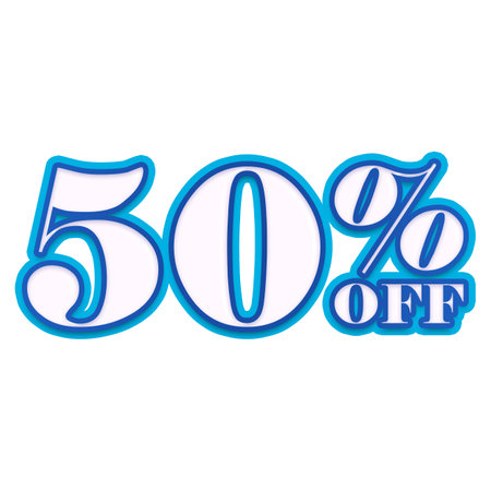 Percent Discount Offers Tag with Milk Design