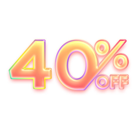15 Percent Discount Offers Tag with Candy Color Design
