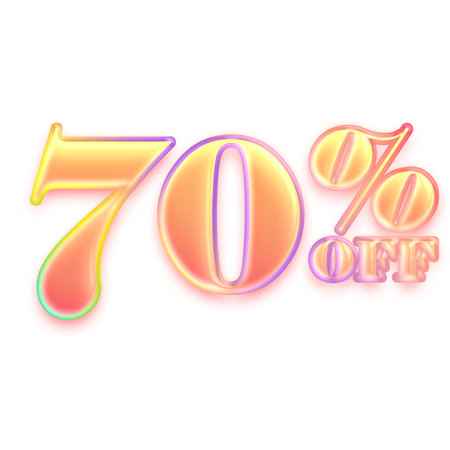 55 Percent Discount Offers Tag with Candy Color Designの写真素材