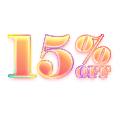 40 Percent Discount Offers Tag with Candy Color Design
