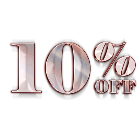 40 Percent Discount Offers Tag with  Brand Emblem Designの写真素材