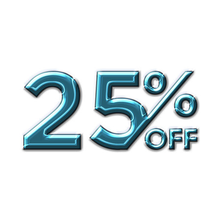 100 Percent Discount Offers Tag with  Acrylic  Design