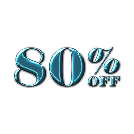 55 Percent Discount Offers Tag with  Acrylic  Design