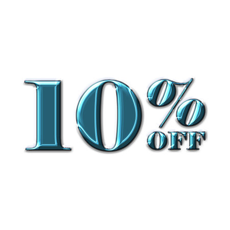 40 Percent Discount Offers Tag with  Acrylic  Design