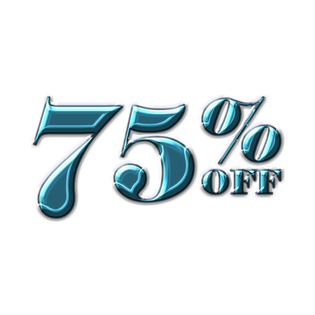 55 Percent Discount Offers Tag with  Acrylic  Design