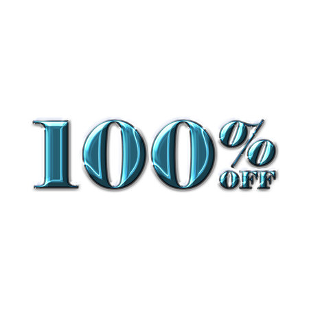 65 Percent Discount Offers Tag with  Acrylic  Design