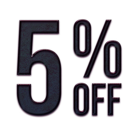 65 Percent Discount Offers Tag with Blue Glitter  Design