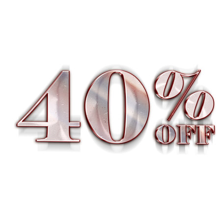 5 Percent Discount Offers Tag with  Brand Emblem Designの写真素材