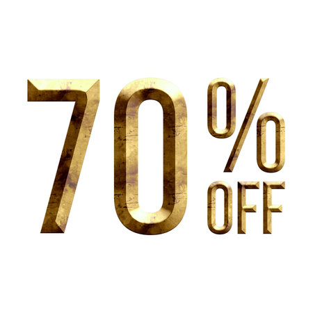 85 Percent Discount Offers Tag with Old Golden  Designの写真素材