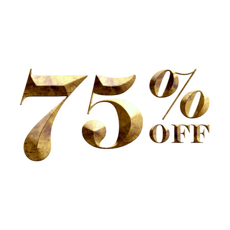 55 Percent Discount Offers Tag with Old Golden  Design