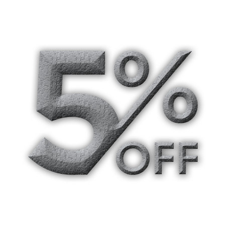 10 Percent Discount Offers Tag with Stone  Design