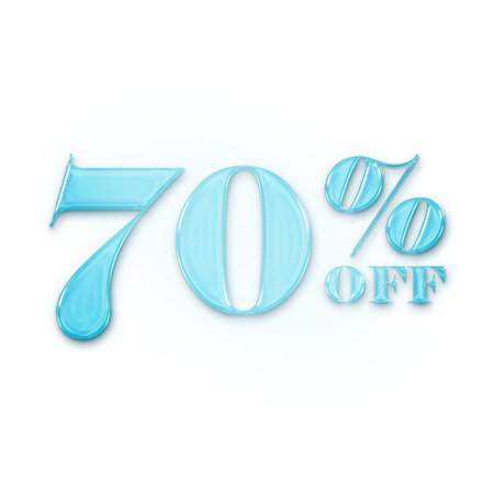 55 Percent Discount Offers Tag with Crystal Shiny Design