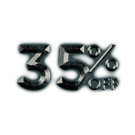 15 Percent Discount Offers Tag with Stone  Design