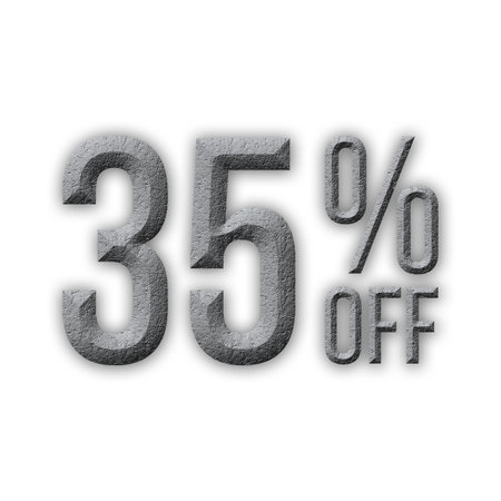 75 Percent Discount Offers Tag with Stone  Designの写真素材