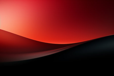 abstract red background with some smooth lines in itの素材