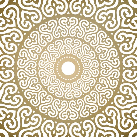 Vector Ornamental Flower Mandalaのイラスト素材