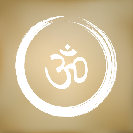 Vector Om Symbol in the Zen Circleのイラスト素材