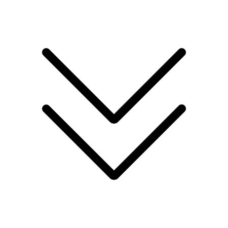 angle double down icon vectorのイラスト素材