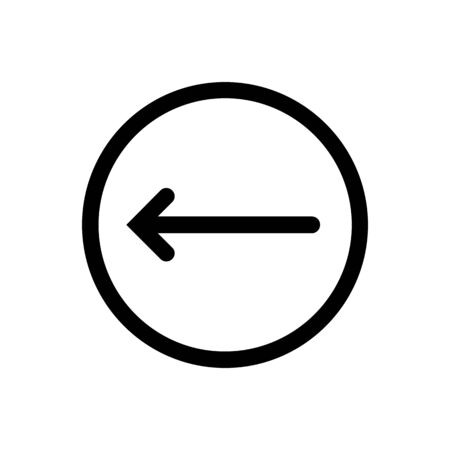 Left arrow icon, Left arrow icon vector, in trendy flat style isolated on white background. Left arrow icon image, Left arrow icon illustration, EPS 10, Premiumのイラスト素材