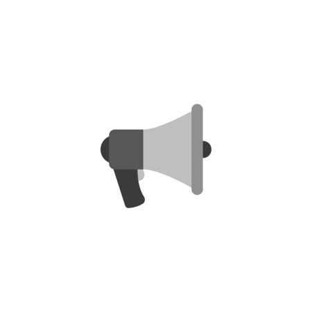 Megaphone Isolated Flat Web Mobile Icon / Vector / Sign / Symbol / Button / Element / Silhouetteのイラスト素材