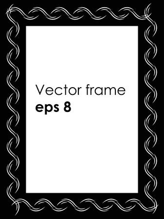 vector frame with abstract decorative pattern, eps 8 illustrationのイラスト素材