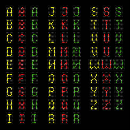 light bulds ABC alphabet, vector eps 10 illustrationのイラスト素材