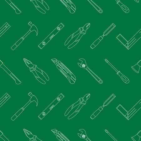 background with set of tools icons, seamless paternのイラスト素材