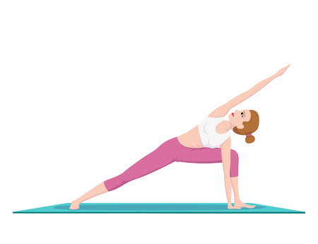 Woman doing yogaのイラスト素材