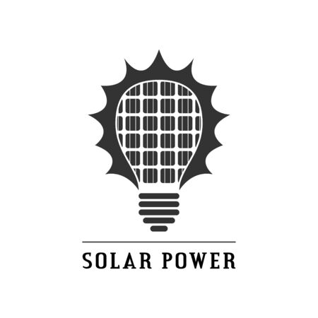 Solar power concept iconのイラスト素材