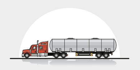 Truck on the roadのイラスト素材