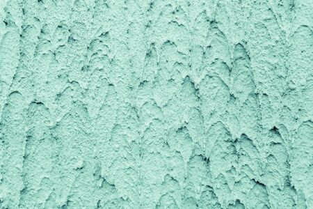 Stucco wall texture, abstract background, green color. Stock photoの写真素材
