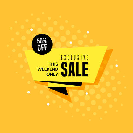 Promotional sale banner template design, vector illustrationのイラスト素材