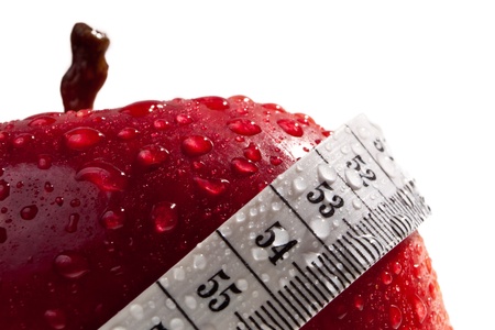 Red apple as concept of healthy dietの写真素材